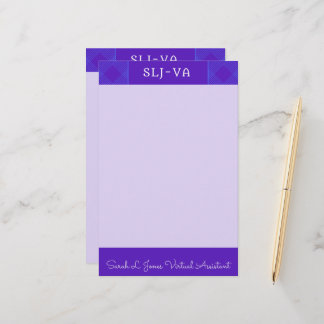 SLJ-VA Logo + Signature Stationery