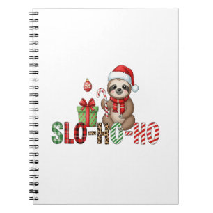 Slo Ho Ho Xmas Sloth 2 Notebook