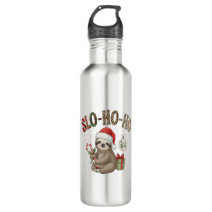 Slo Ho Ho Xmas Sloth 710 Ml Water Bottle