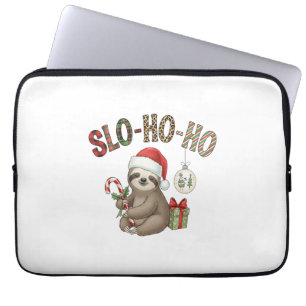 Slo Ho Ho Xmas Sloth Laptop Sleeve