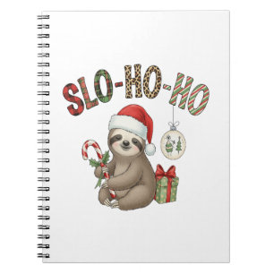 Slo Ho Ho Xmas Sloth Notebook