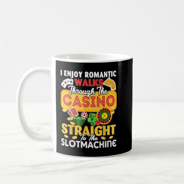 Slo Machine Gambling Casino Gambler Vegas Coffee Mug (Left)