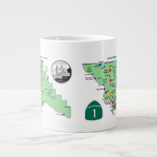 SLO Place Names Map with English Translations Large Coffee Mug