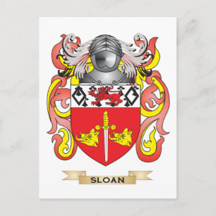 Sloan Coat of Arms (Family Crest) Postcard
