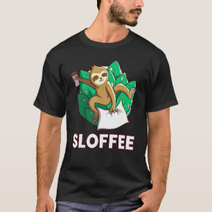 Sloffee Sloth Coffee  Lazy Sloths Animal  Graphic T-Shirt