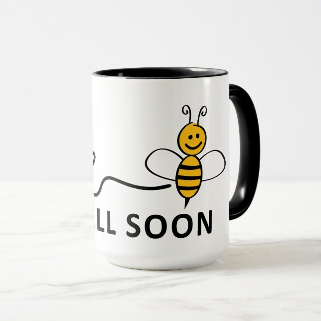 Slogan Bee well soon. Good luck! Mug (Front Right)