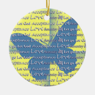 Slogan Butterfly Ceramic Tree Decoration