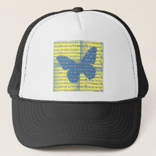 Slogan Butterfly Trucker Hat