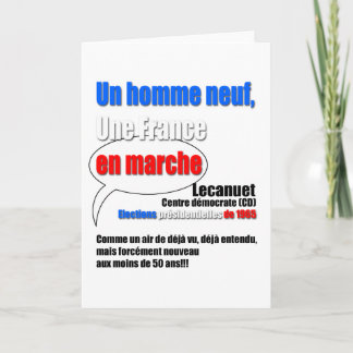 Slogan En Marche greeting Card