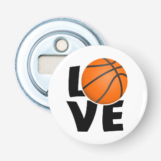 Slogan love Basketball, I love Basketball. Bottle Opener