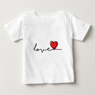 Slogan love. Hard, heart. Valentine's Day. Baby T-Shirt