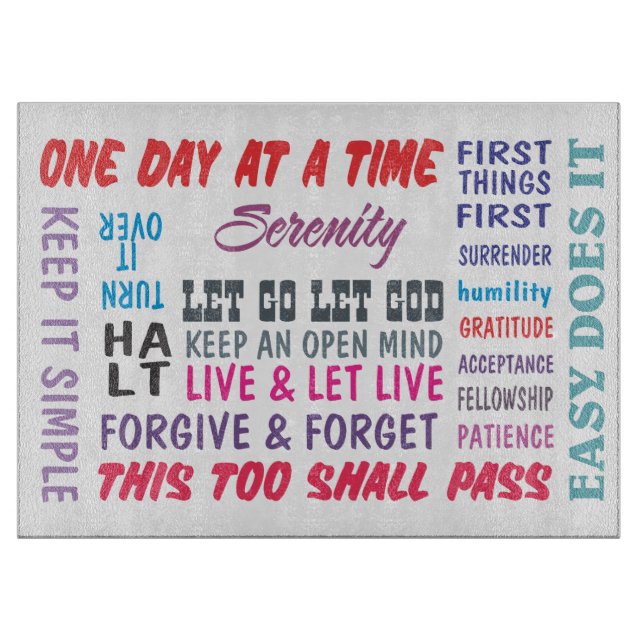 slogans cutting board (Front)