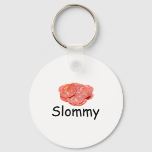 Slommy Salami Meme Gen Z Misspelled Weird Joke Fun Key Ring