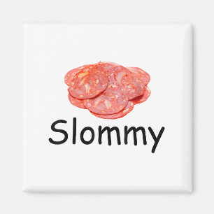 Slommy Salami Meme Gen Z Misspelled Weird Joke Fun Magnet