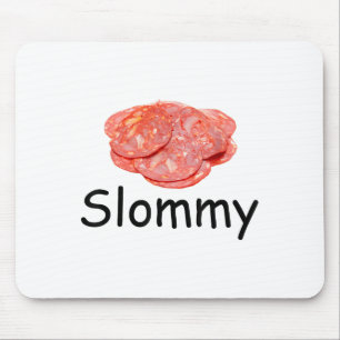 Slommy Salami Meme Gen Z Misspelled Weird Joke Fun Mouse Pad