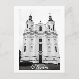 Slonim Belarus Architecture City Cathedral Postcard