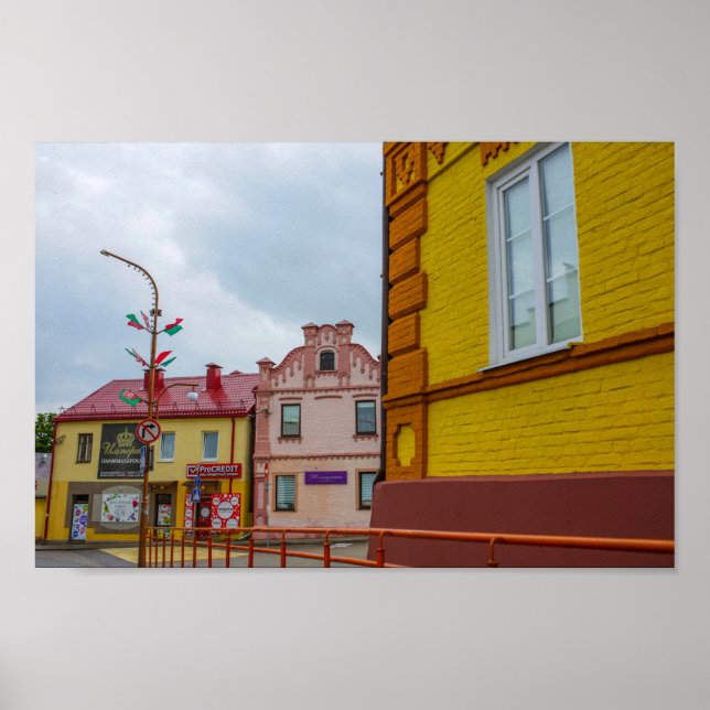 Slonim Belarus Town Architecture Street  Poster (Front)