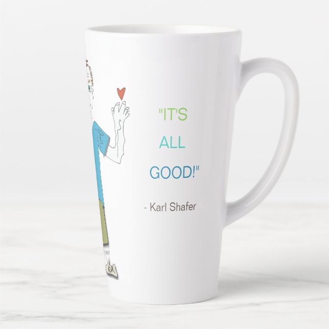 'Slooky - "It's All Good" Latte Mug. Rev. Latte Mug (Right)