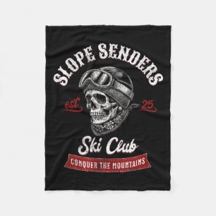 Slope senders freestyle skiing skiers winter fleece blanket