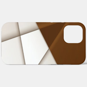 Sloping beige triangle with shadow, smooth style iPhone 12 pro max case