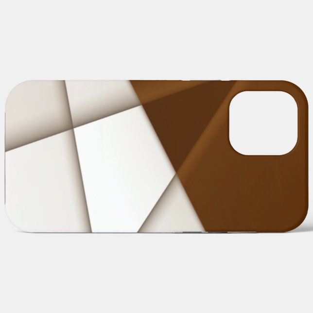 Sloping beige triangle with shadow, smooth style Case-Mate iPhone case (Back (Horizontal))