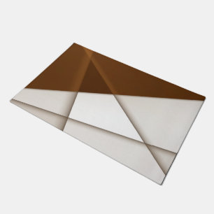 Sloping triangle with shadow, modern classic style doormat