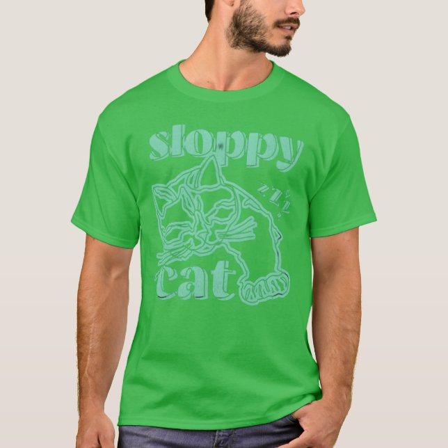 Sloppy Cat family T-Shirt (Front)