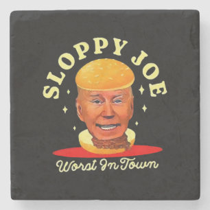 Sloppy Joe Biden Anti President  Stone Coaster