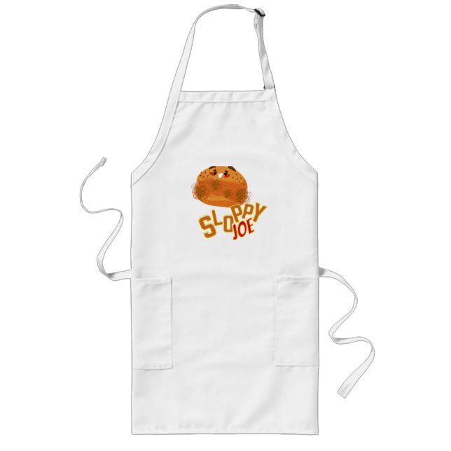 Sloppy Joe Sandwich Funny & Cute Sloppy Joe  Long Apron (Front)