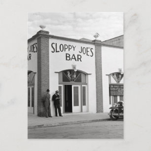 Sloppy Joe's Bar, 1938 Postcard