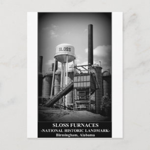 SLOSS FURNACES - National Historic Landmark Postcard