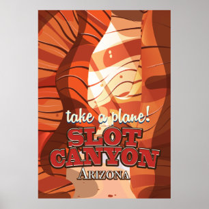 Slot Canyon Arizona travel poster