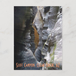 Slot Canyon, Clear Creek, AZ Postcard