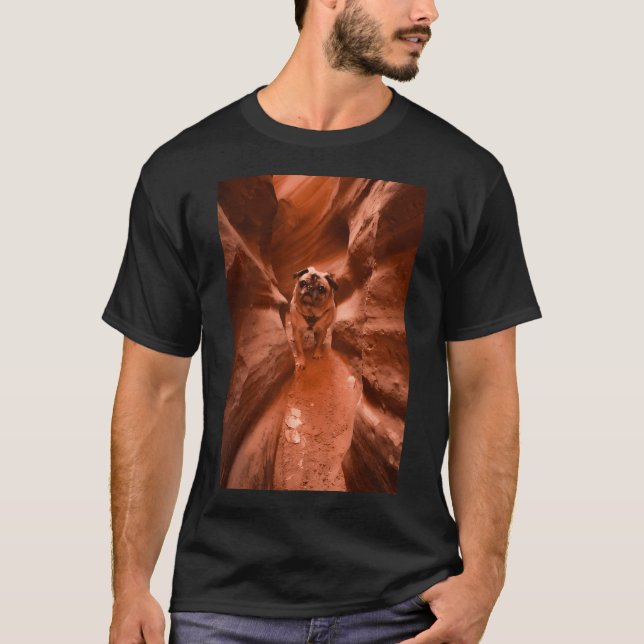Slot Canyon Pug Squeeze T-Shirt (Front)