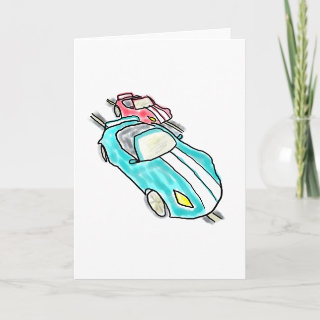 Slot Car Racing Card (Front)