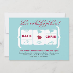 Slot Machine Bridal Shower Invitation