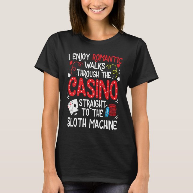 Slot Machine Gambling T-Shirt (Front)