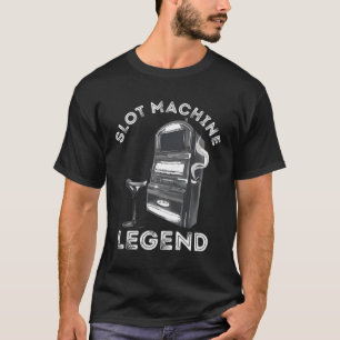 Slot Machine Legend Casino Player Gambling Poker M T-Shirt