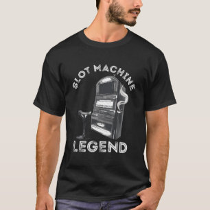 Slot Machine Legend Casino Player Gambling Poker M T-Shirt