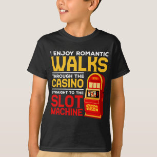 Slot Machine Player Funny Casino Gambling Humour T-Shirt
