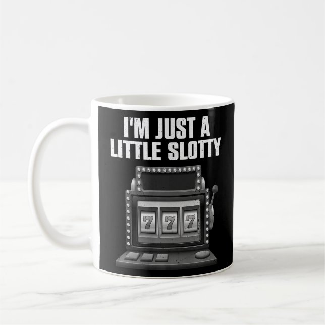 Slot Machine Players For Men Women Casino Gambler  Coffee Mug (Left)