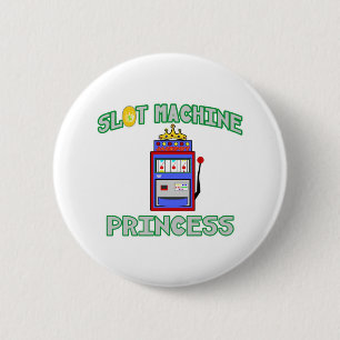 Slot Machine Princess (Tiara) 6 Cm Round Badge