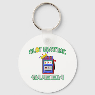Slot Machine Queen Key Ring