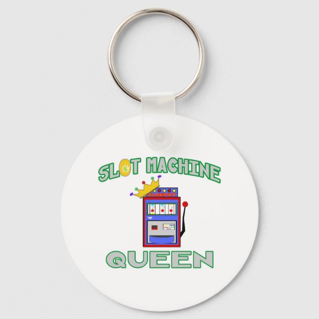 Slot Machine Queen Key Ring (Front)