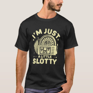 Slot Machine Roulette Gambler Betting Casino Gambl T-Shirt