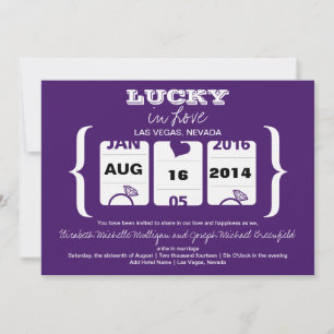 Slot Machine Save the Date - Wedding