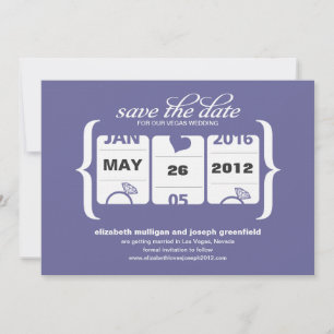Slot Machine Save the Date - Wedding