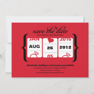 Slot Machine Save the Date - Wedding