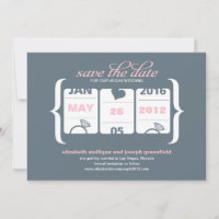 Slot Machine Save the Date - Wedding