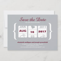 Slot Machine Save the Date - Wedding